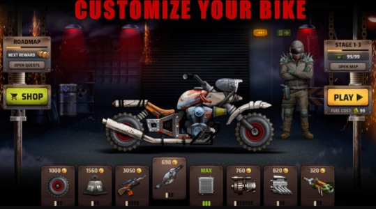 Screenshot Dead Hill Racing: Zombie Climb Mod APK