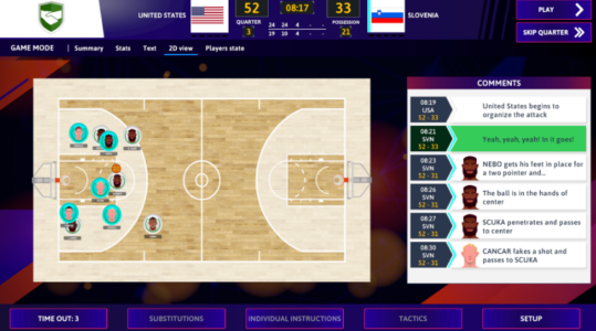 Screenshot iBasketball Manager 26 Mod APK