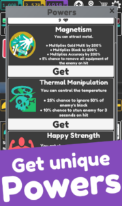 Screenshot Idle Superpowers Mod APK