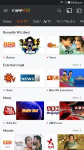 Screenshot YuppTV LiveTV Mod APK