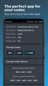 Screenshot Bluetooth Codec Changer Mod APK