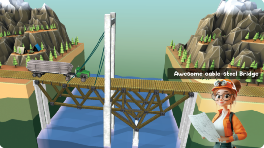 Screenshot PolyBridge Construction Mod APK