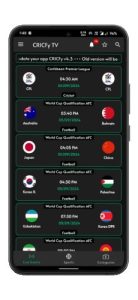 Screenshot CRICFy TV – Live TV & Sports Mod APK