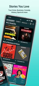 Screenshot Wondery: Must-Hear Podcasts Mod APK