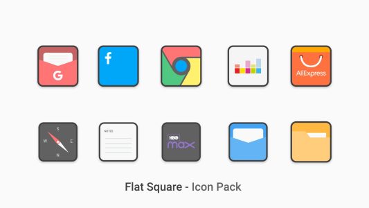 Screenshot Flat Square – Icon Pack Mod APK
