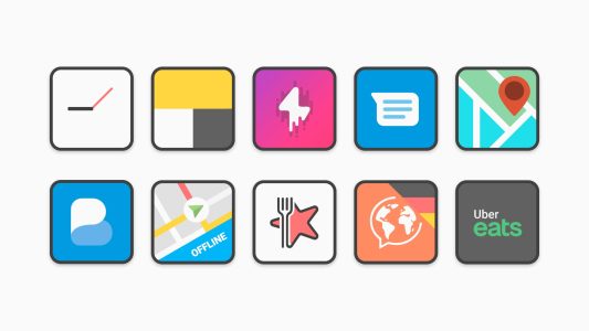 Screenshot Flat Square – Icon Pack Mod APK
