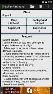 Screenshot Fifth Edition Character Sheet Mod APK