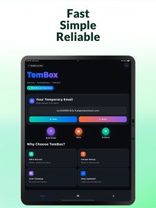 Screenshot Temp Mail: TemBox Mod APK