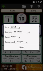 Screenshot Fifth Edition Character Sheet Mod APK