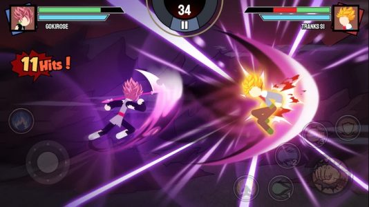 Screenshot Stickman Warriors Super Dragon Shadow Fight Mod APK