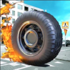 Download Crazy Tire – Reach the Moon Mod Apk v7.3.4 (No Ads, Free Rewards) Latest 2026