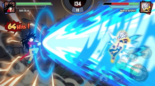 Screenshot Stickman Warriors Super Dragon Shadow Fight Mod APK