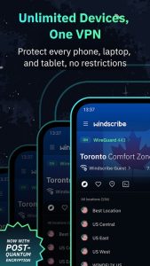 Screenshot Windscribe VPN Mod APK