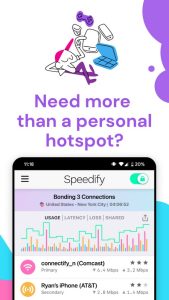 Screenshot Speedify Fast Bonding VPN Mod APK