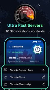 Screenshot Windscribe VPN Mod APK