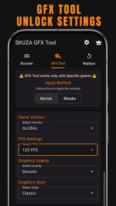 Screenshot SKUZA Game Booster & GFX Tool Mod APK