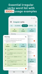 Screenshot English Irregular Verbs Mod APK
