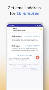 Screenshot 10 Minute Mail – Temp Mail Mod APK