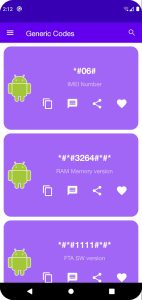 Screenshot Android Secret Codes Mod APK