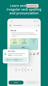 Screenshot English Irregular Verbs Mod APK
