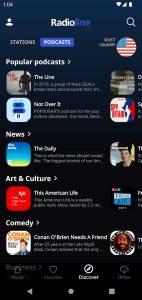 Screenshot Radioline: Radio & Podcasts Mod APK