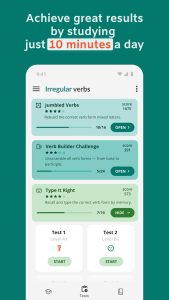 Screenshot English Irregular Verbs Mod APK