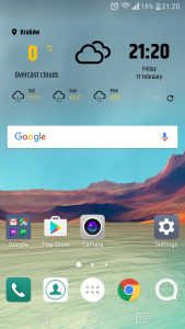 Screenshot Simple Weather & Clock Widget Mod APK