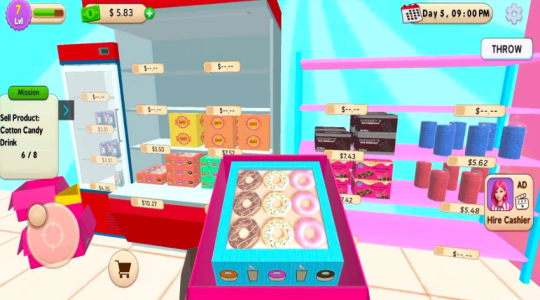 Screenshot Candy Shop Supermarket Games Mod APK