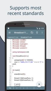 Screenshot Cxxdroid - C/C++ compiler IDE Mod APK