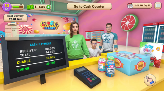 Screenshot Candy Shop Supermarket Games Mod APK