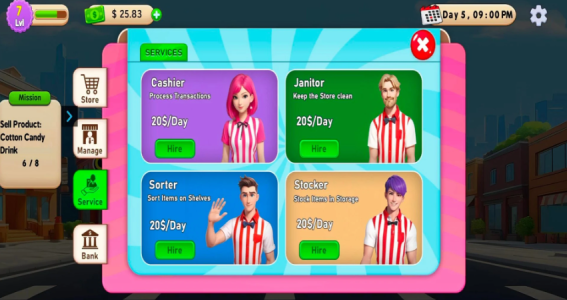 Screenshot Candy Shop Supermarket Games Mod APK