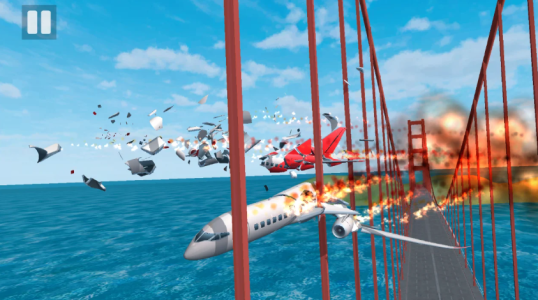 Screenshot Plane Crash: Flight Simulator Mod APK