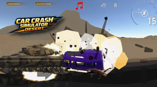 Screenshot Car Crash Simulator Desert Mod APK