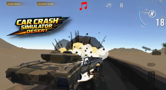 Screenshot Car Crash Simulator Desert Mod APK