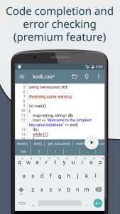 Screenshot Cxxdroid - C/C++ compiler IDE Mod APK