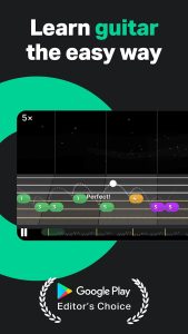 Screenshot Yousician: Learn Guitar & Bass Mod APK