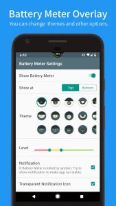 Screenshot Battery Meter Overlay Mod APK