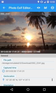 Screenshot Photo Exif Editor Pro Mod APK