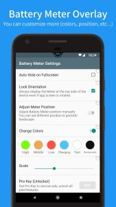 Screenshot Battery Meter Overlay Mod APK