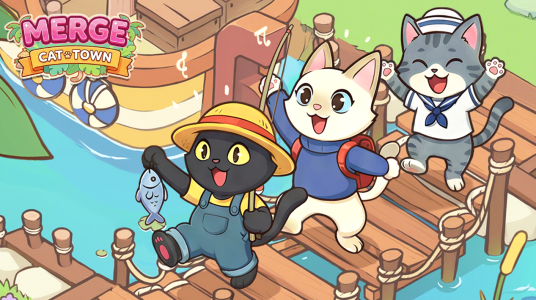 Screenshot Merge Cat Town Mod APK