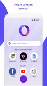 Screenshot Opera Touch Mod APK