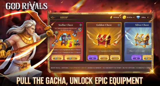 Screenshot God Rivals: RPG Roguelike Mod APK