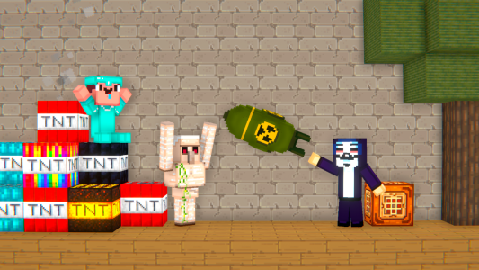 Screenshot Noob Sandbox 3D: Action World Mod APK