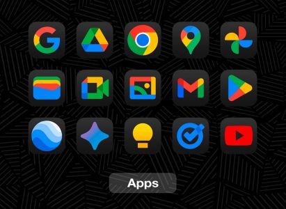 Screenshot iDarkOS 18 - Icon Pack Mod APK