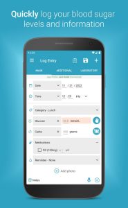 Screenshot Diabetes:M Blood Sugar Diary Mod APK