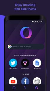 Screenshot Opera Touch Mod APK