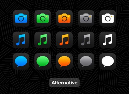Screenshot iDarkOS 18 - Icon Pack Mod APK