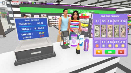 Screenshot Makeup Store Simulator Mod APK