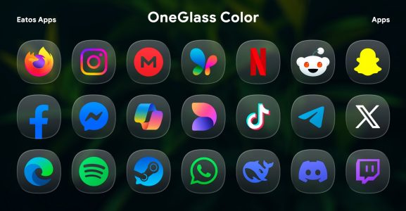 Screenshot OneGlass 8 Color Icon Pack Mod APK
