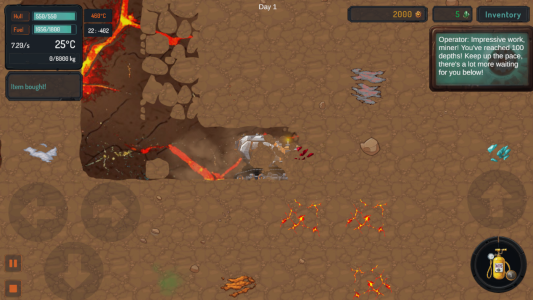 Screenshot Miner Depths Mod APK